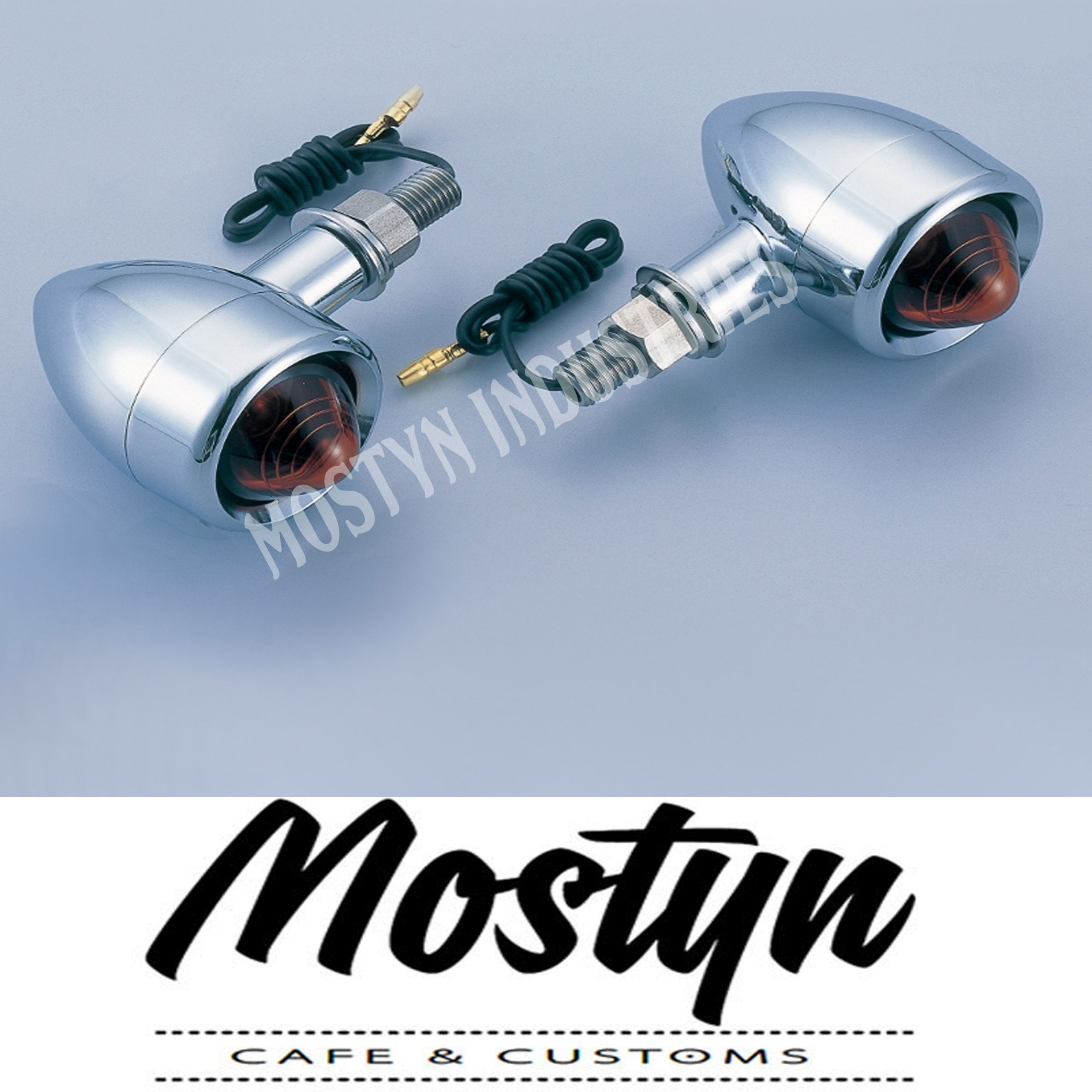 POSH Bobber Indicators Silver Clear bubble lens - Mostyn Performance  Motorcycles