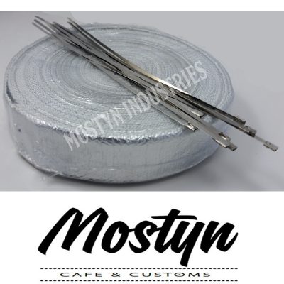 Silver Exhaust Heat Wrap 15m - 30m