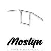 Biltwell Window Handlebars 1 Inch Black Non Dimpled